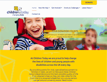 Tablet Screenshot of childrentoday.org.uk